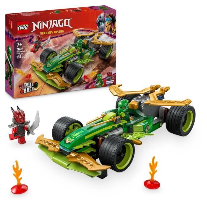 LEGO NINJAGO 71828 La voiture de course à rétrofriction de Lloyd - Jouet de construction