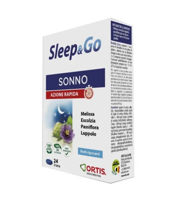 Sleep & Go Nahrungsergänzungsmittel, 24 Tabletten für einen erholsamen Schlaf