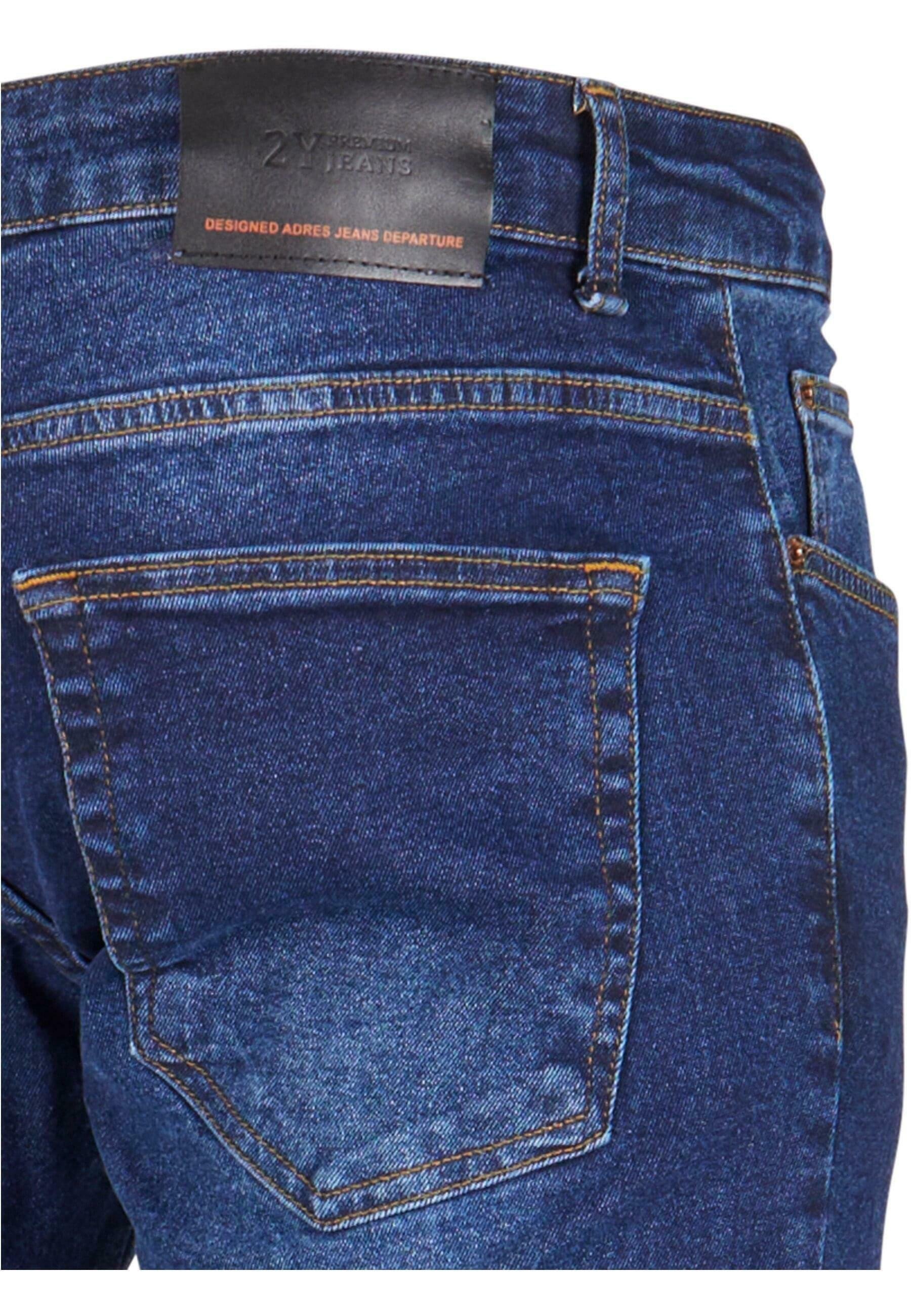 2Y Premium Jeans Tapered Fit - blauw