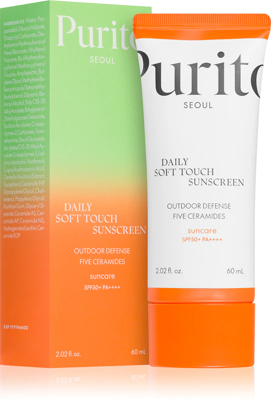 Purito Daily Soft Touch opalovací krém na obličej SPF 50+