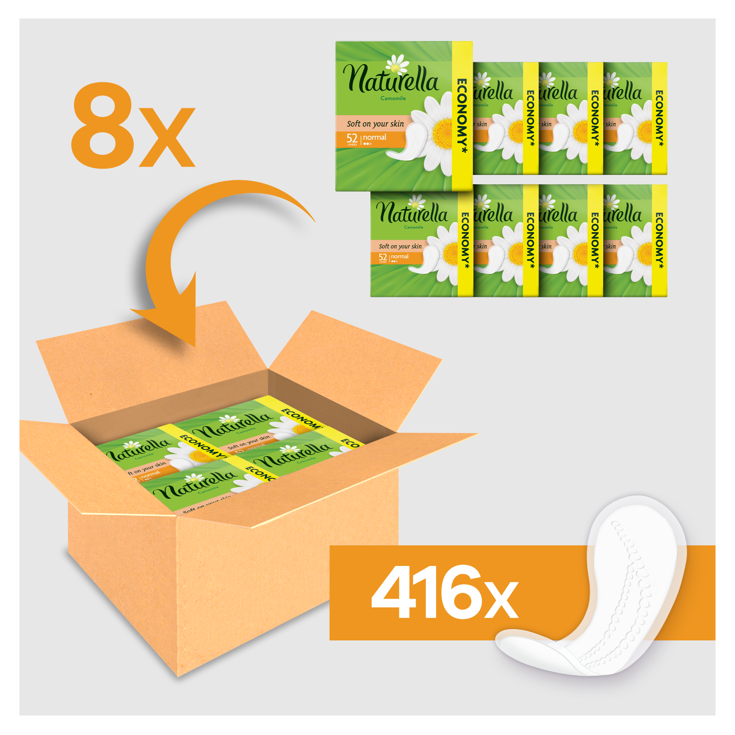 Naturella panty liners 52 pcs
