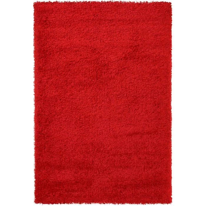 Teppich – VIMODA – Prime Shaggy – 200 x 280 cm – Rot – Langflor