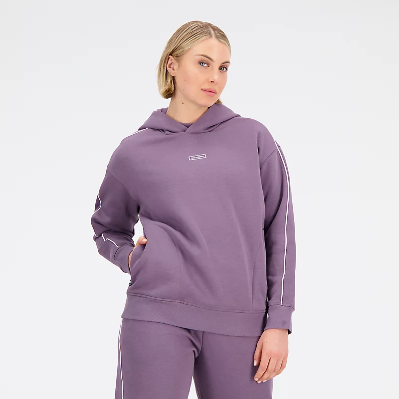 Bluza z kapturem Femme Essentials Brushed Back Fleece Oversized - SHADOW