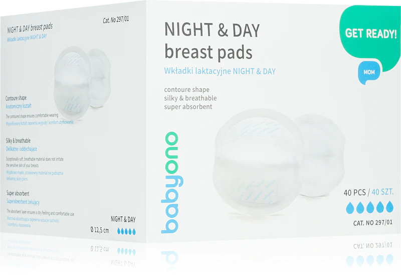 BabyOno Get Ready Night & Day wegwerp zoogkompressen