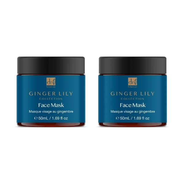 Maschera viso Dr Botanicals Gingerlily 50ml - Confezione doppia convenienza