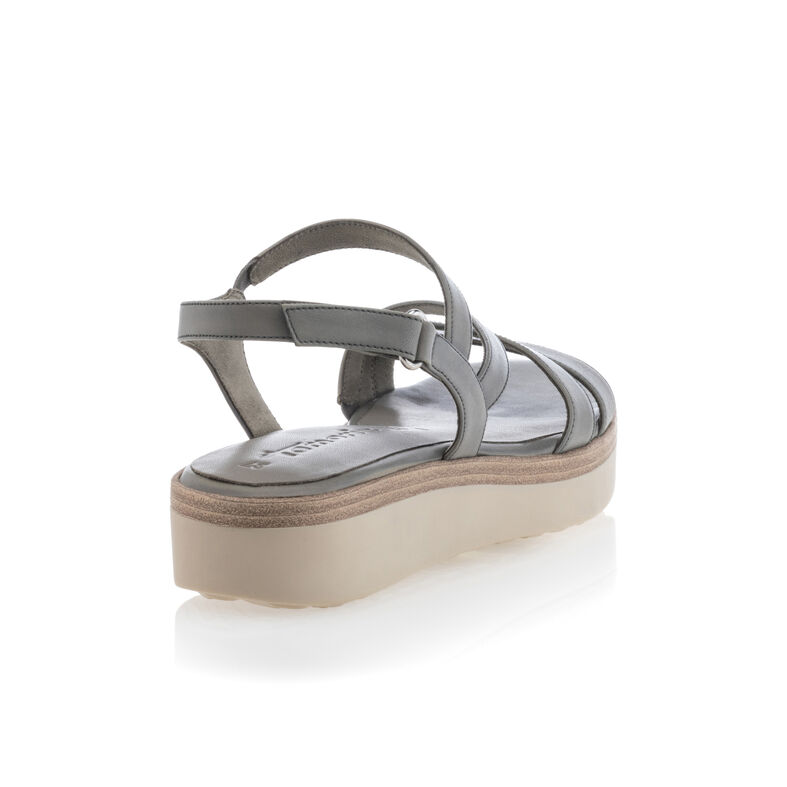 Grüne Damensandalen / Zehenfreie Schuhe