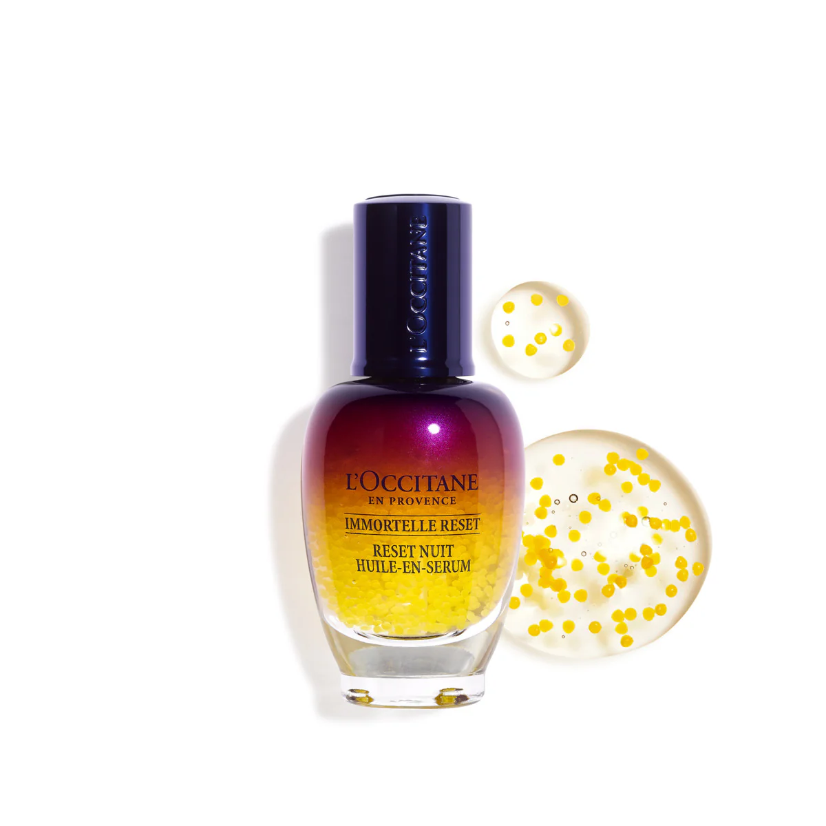 Immortelle Reset Nuit Huile-En-Serum - Tratt.viso notte antirughe, Siero viso antirughe