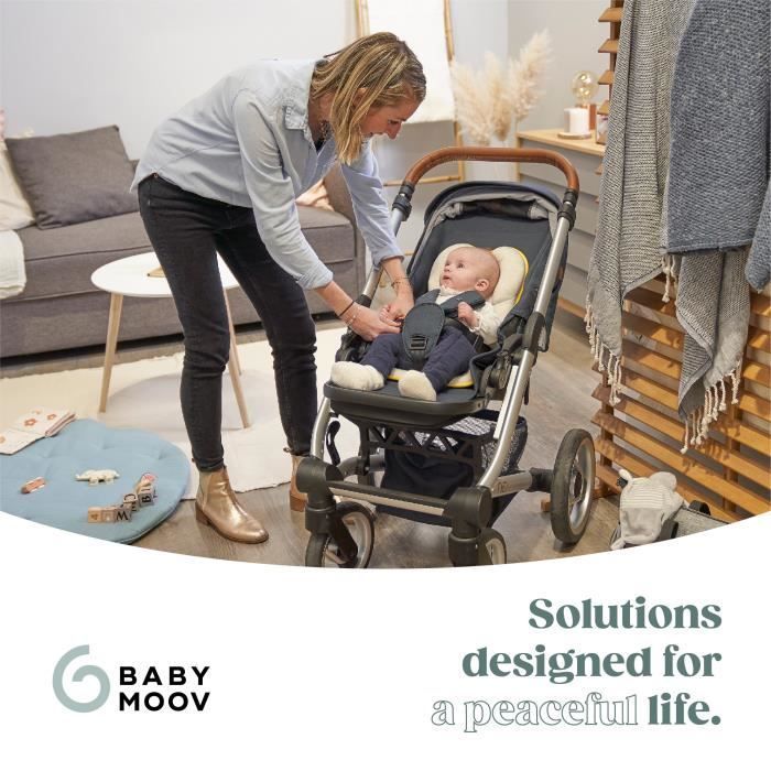 Babymoov Réducteur Nouveau-né Universel Cosymorpho, Tissu Respirant, De 0 à 6 mois, Fresh Smokey