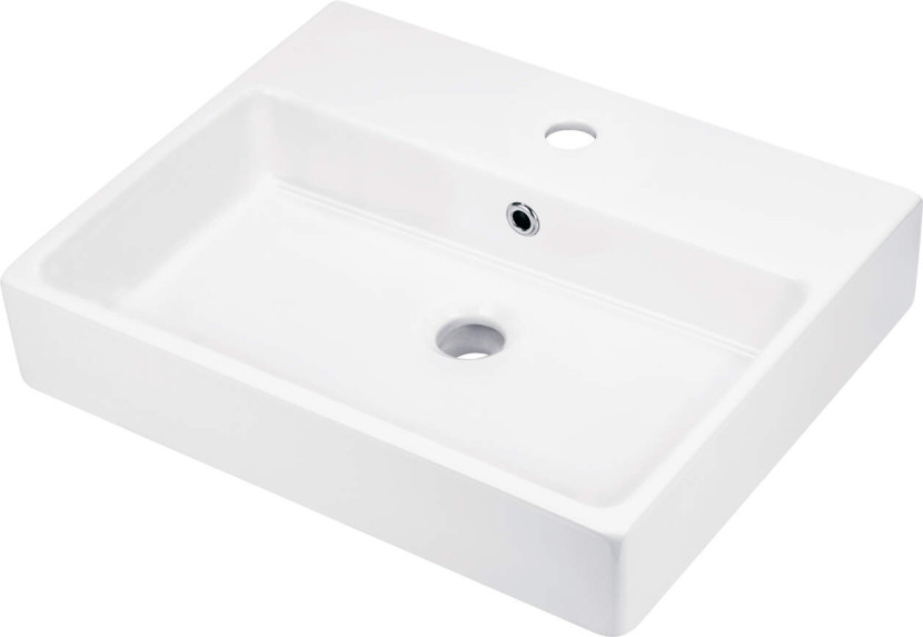 DEANTE Umywalka ceramiczna nablatowa z miejscem na baterię