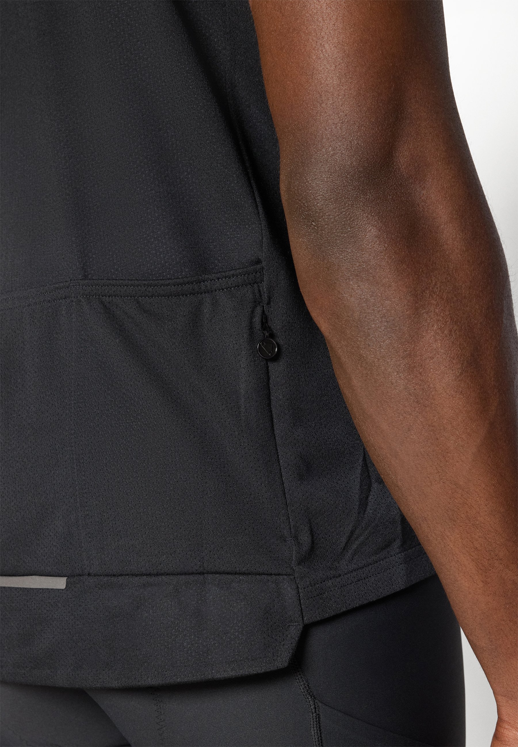 Maillot de cyclisme Endura LOOP S/S ZIPPED - noir