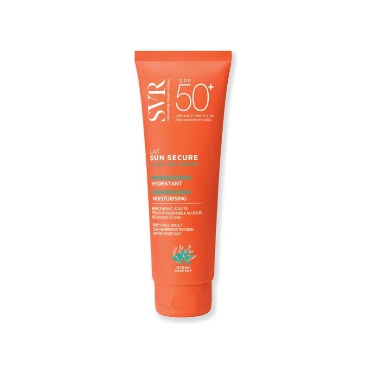 SVR Sun Secure Lait LSF 50+ Feuchtigkeitsmilch mit neuer Formel, 250 ml