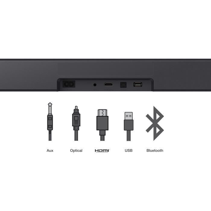 Soundbar - TCL - S55HE - Dolby Atmos 2.1 - Met draadloze subwoofer - Zwart