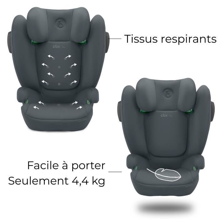 Silla de coche Cybex Solution B3 i-Fix - De 3 a 12 años - De 15 a 50 kg - De 100 a 150 cm - Gris