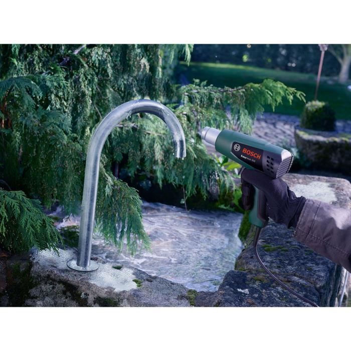 Pistola de calor Bosch EasyHeat 500 (1600 W, caudal de aire: 240/450 l/min, temperatura: 300/500 °C)