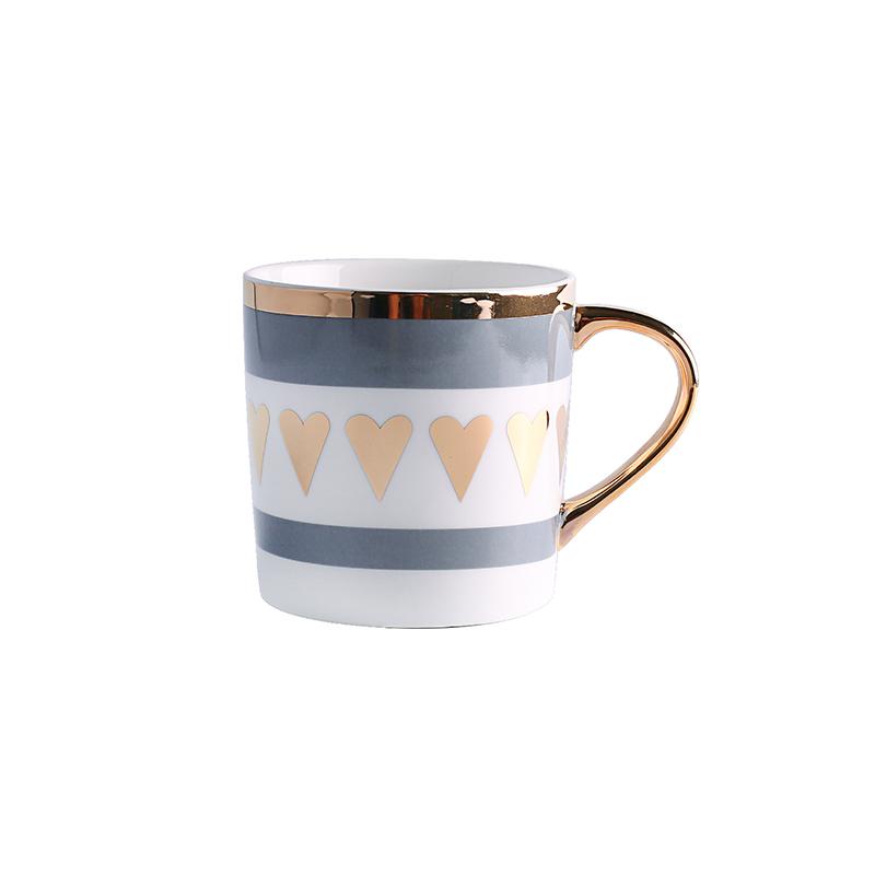Taza de café de cerámica, taza de café nórdica creativa, minimalista, de viaje, divertida, con personalidad, linda, novedosa, Porcelana Tazas Trend Cup EE5