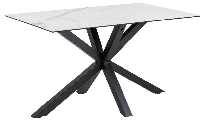 STÓŁ Heaven CERAMICZNY BLAT biały 135x80 cm Akranes