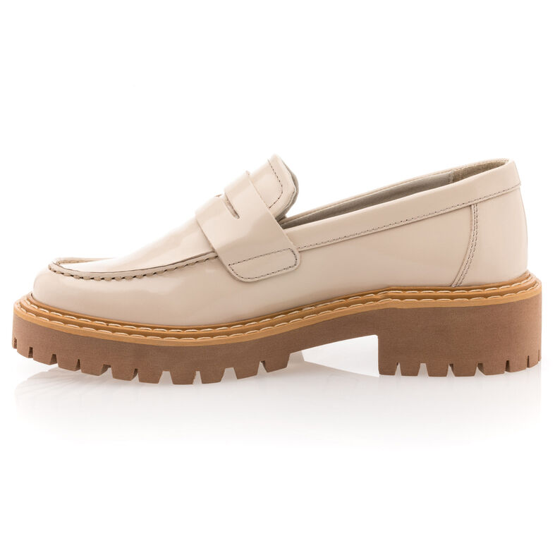 Beige Damen-Loafer/Bootsschuhe