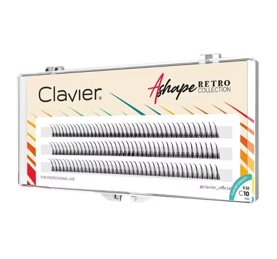 Clavier Ashape kępki sztucznych rzęs 10 mm skręt C