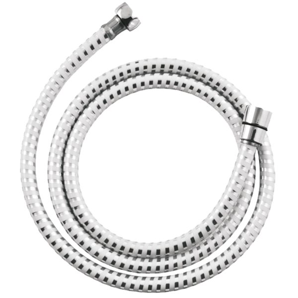 Wąż prysznicowy Invena Biflex 150 cm, biały-chrom