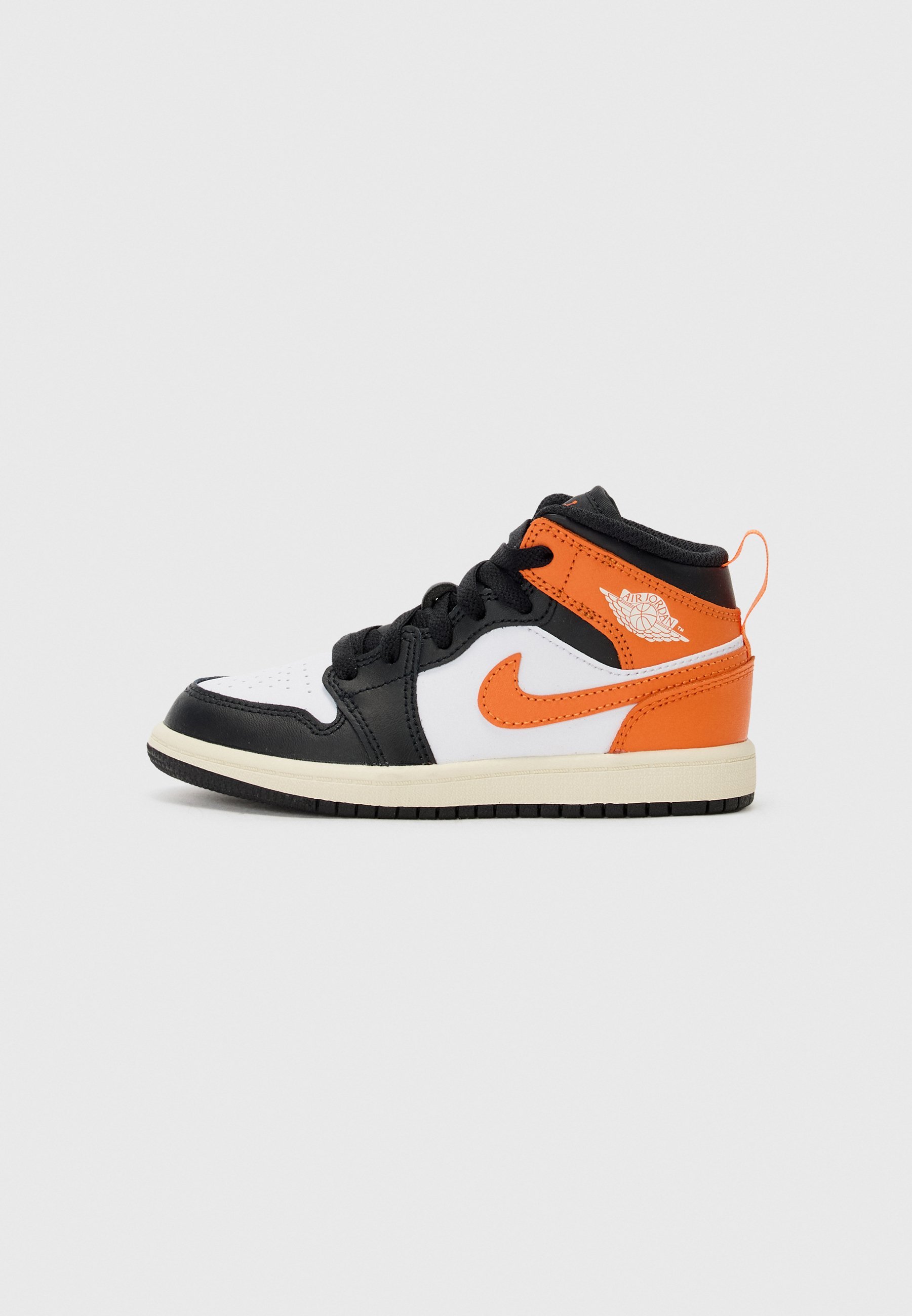 Jordan JORDAN 1 MID UNISEX - High-Top-Sneaker - orange/weiß