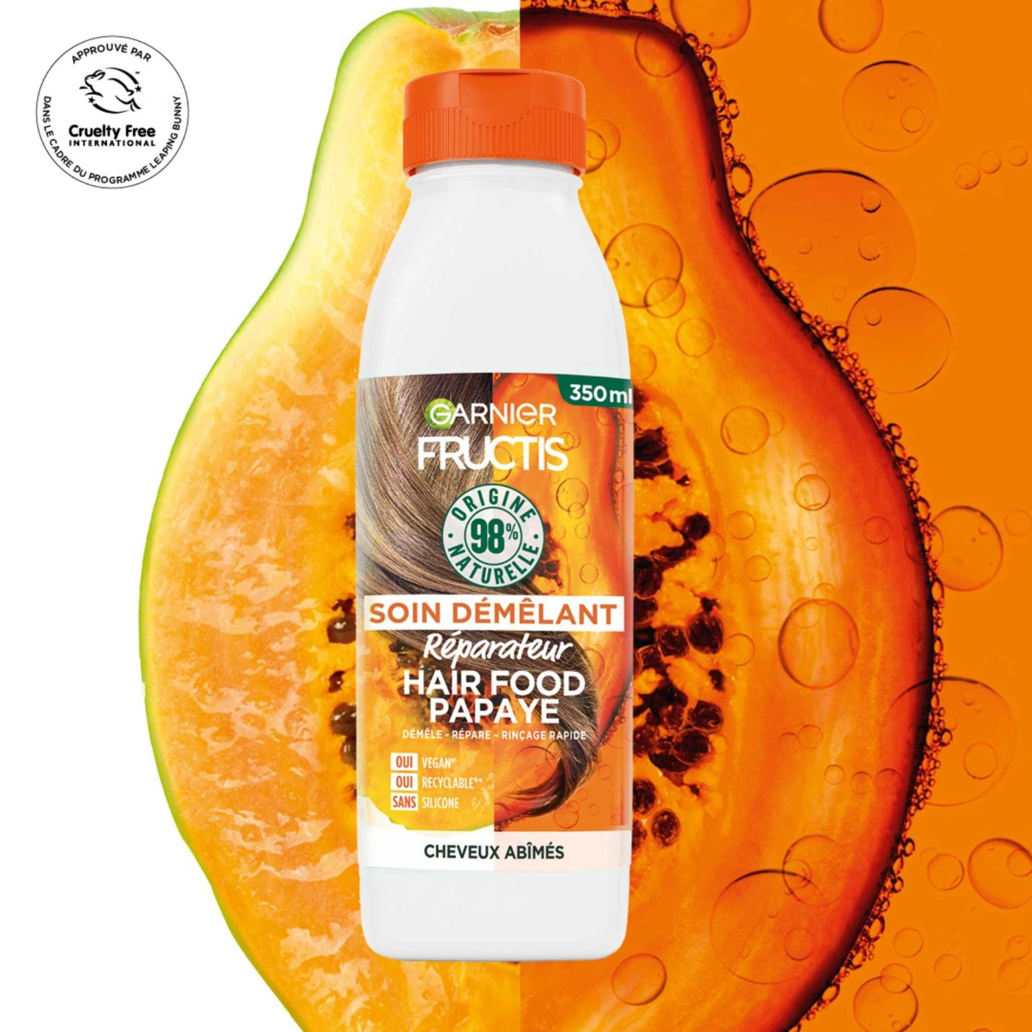 Garnier Démêlant réparateur à la papaye pour cheveux abîmés