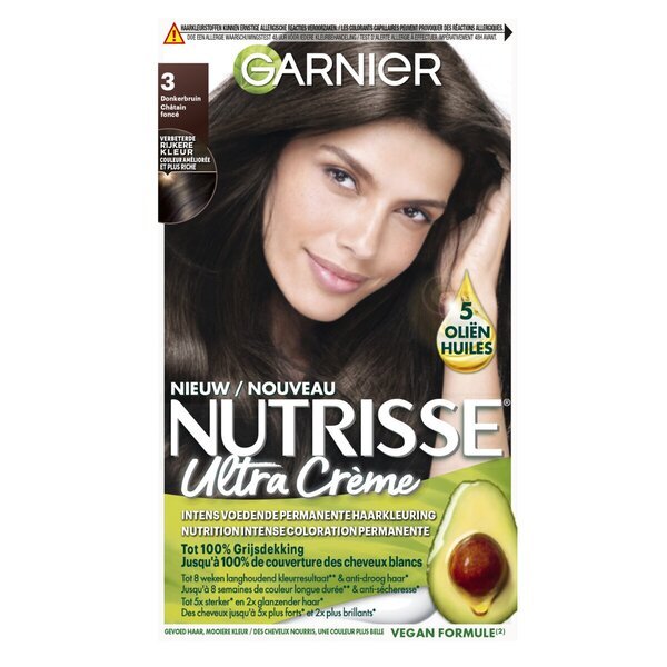 Garnier Nutrisse Ultra Crème 3 tamnosmeđa trajna boja za kosu