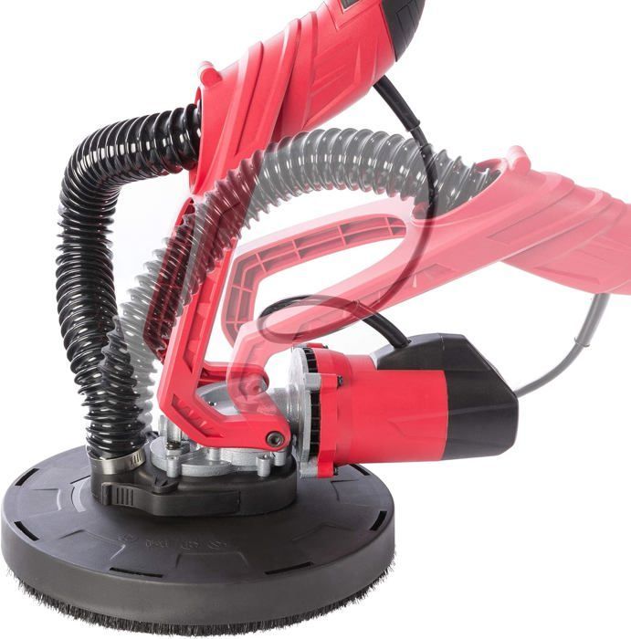 AREBOS Ponceuse Girafe | Ø 225 mm | Barre télescopique | Tête Pivotante (Double Pad)