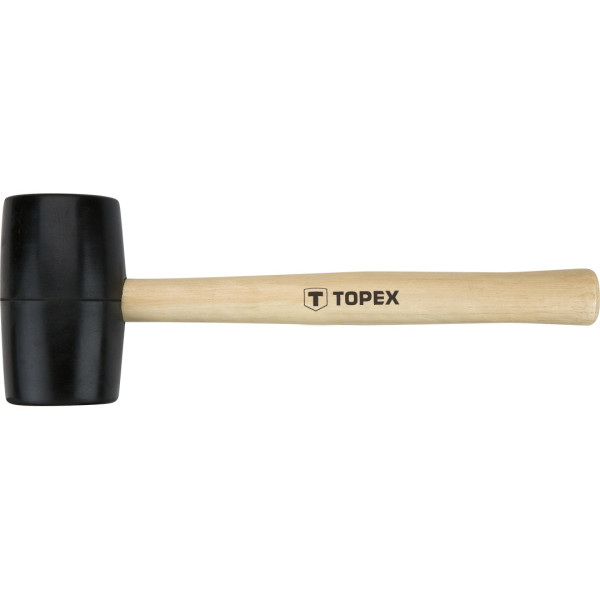 Młotek gumowy 50mm/340g trzonek drewniany TOPEX