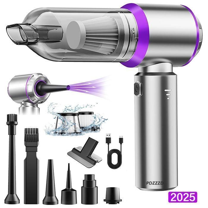 Car Vacuum Cleaner - 18000Pa 4 in 1 - Handheld Vacuum - 3 Speeds 80,000 RPM - Home, Car, Office