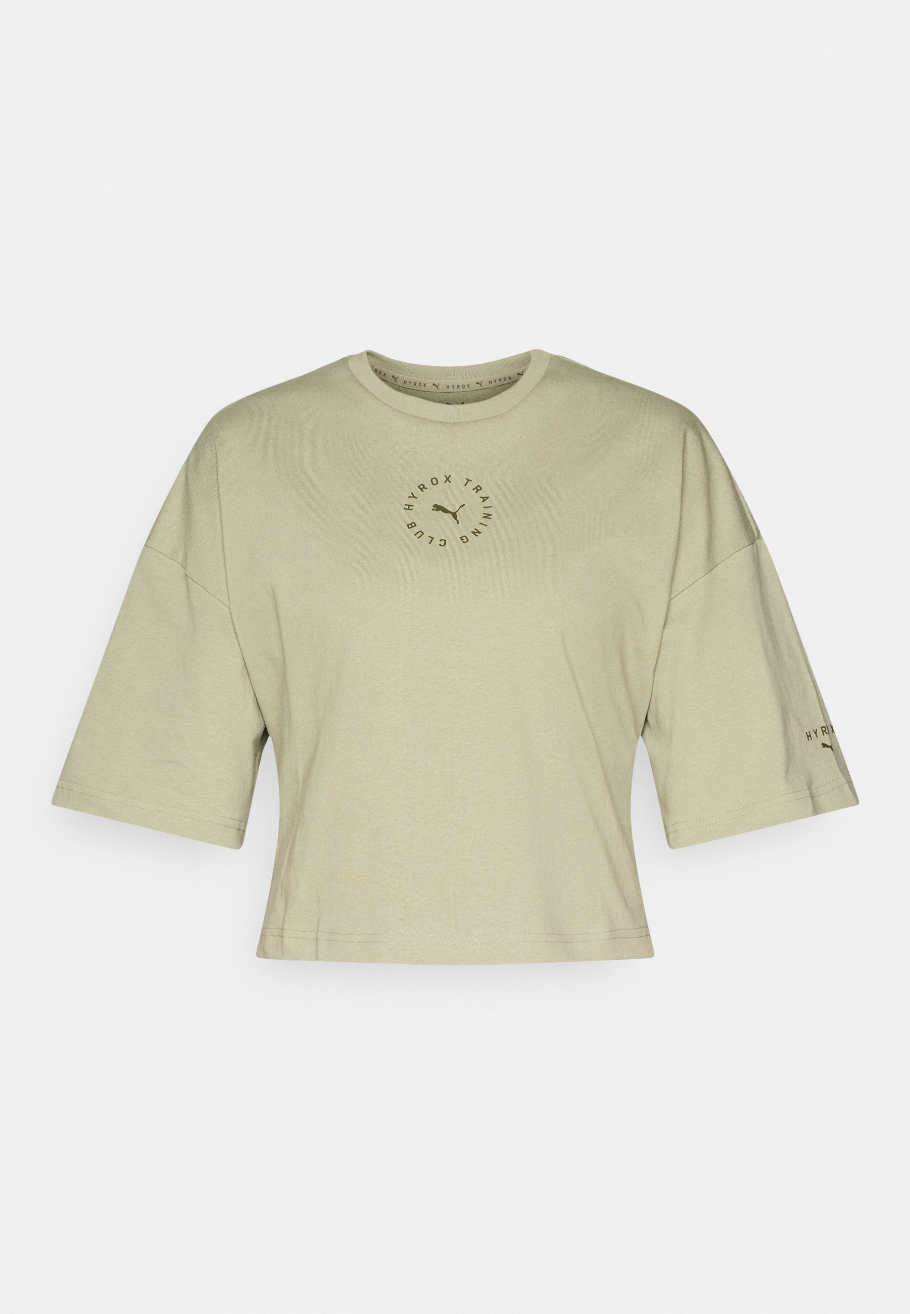 Puma HYROX CROPPED LIFESTYLE TEE - Tričko s potiskem - black