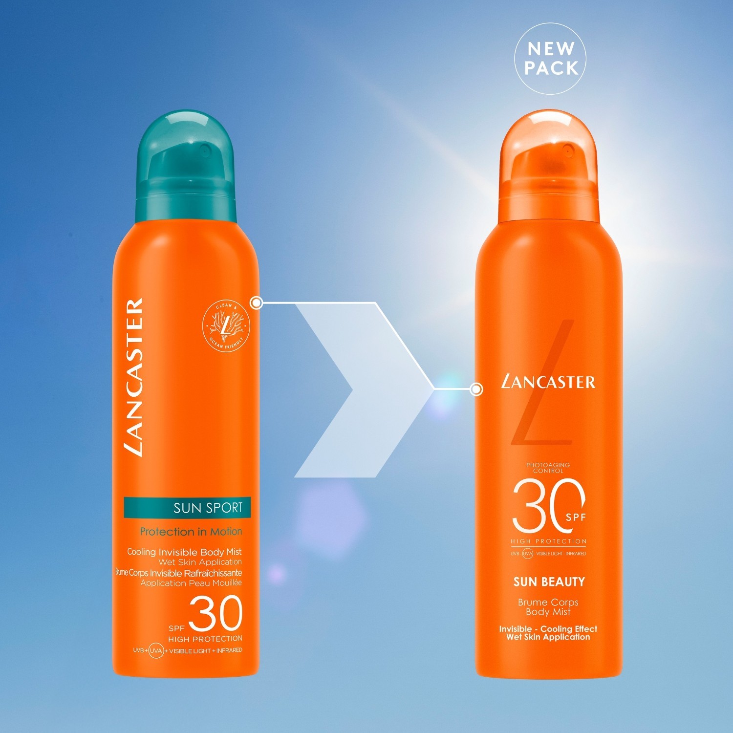 Lancaster Sun Spray Slnečný telový sprej SPF30 - 200 ml