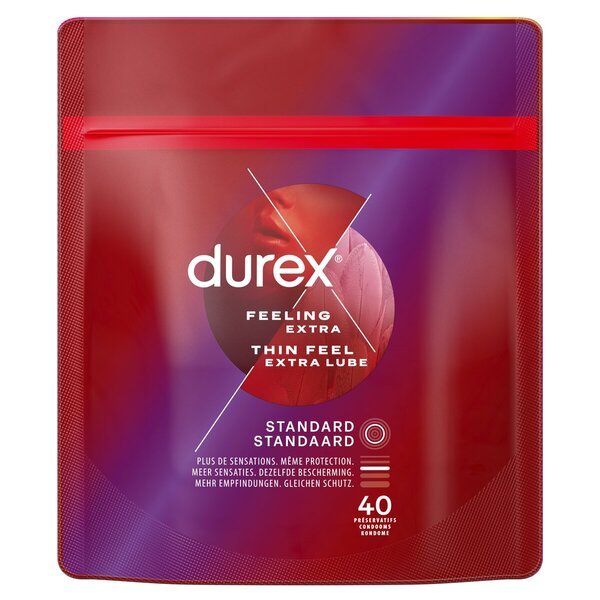 Kondomi Durex Thin Feel Extra Lube<br>Medicinski pripomoček - 40 kosov