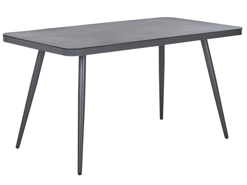 Stół ogrodowy aluminium 140x80 szary