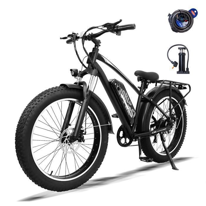 AVDLEU A35 Electric Bike, All-Terrain E-bike 26