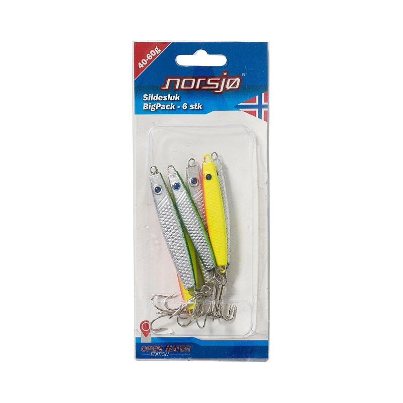 Norsjø Slugging set 6-pack 40/60 g, hareng, Norsjø
