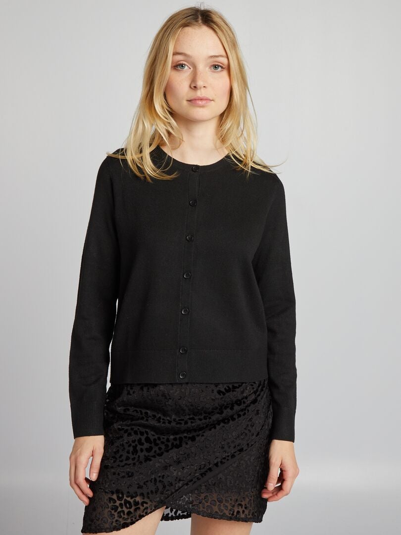 Vest met lange mouwen - zwart