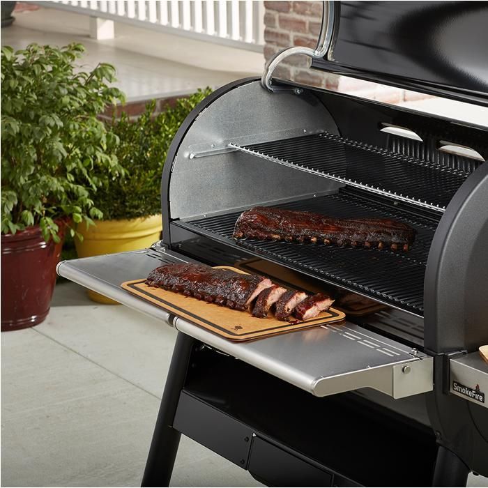 Front worktop for WEBER Smokefire EX6 GBS barbecue - Stainless steel shelf - 2250 cm² - Metal