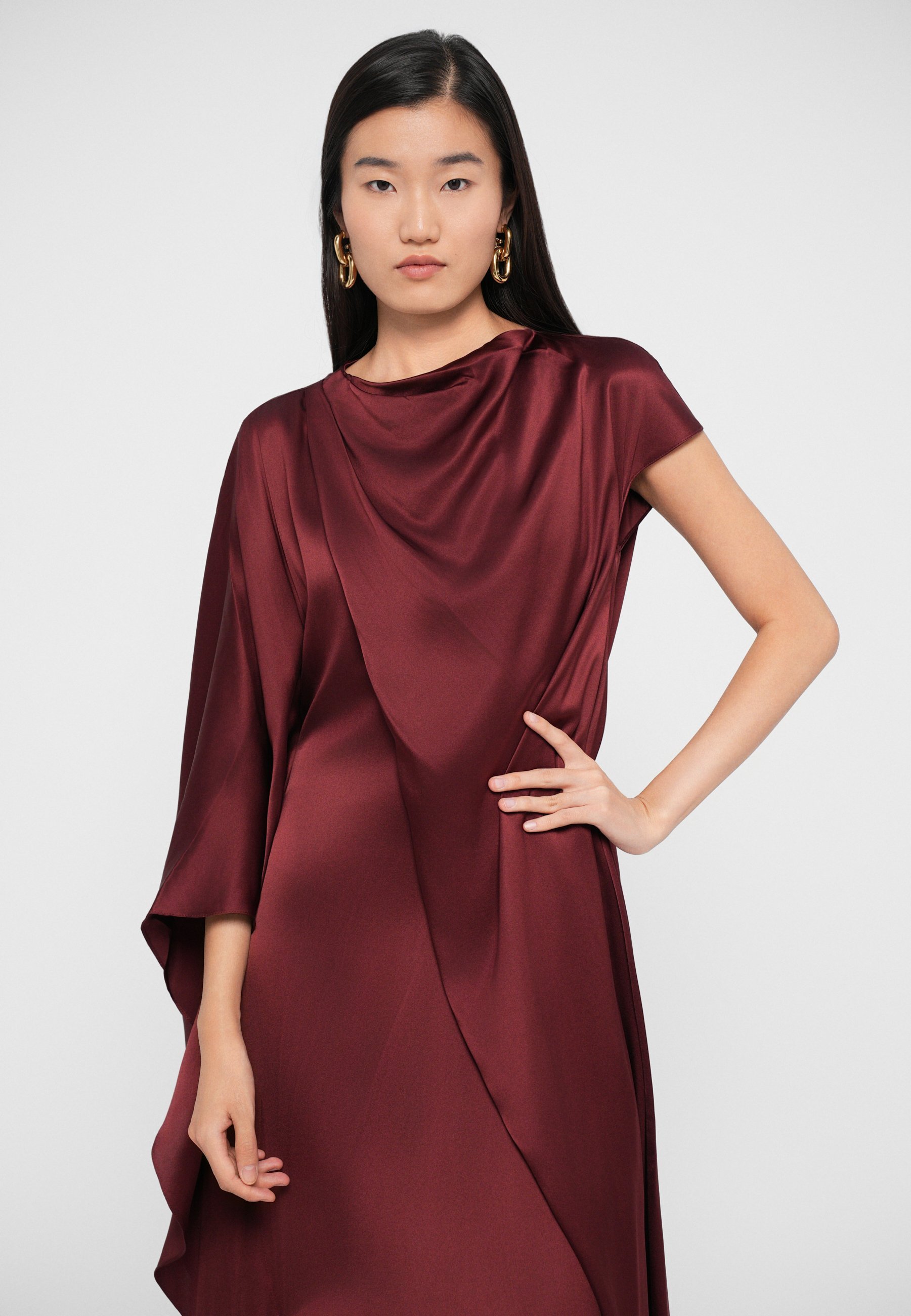 Roksanda HIBA JURK - Cocktailjurk / Feestjurk - kastanjebruin