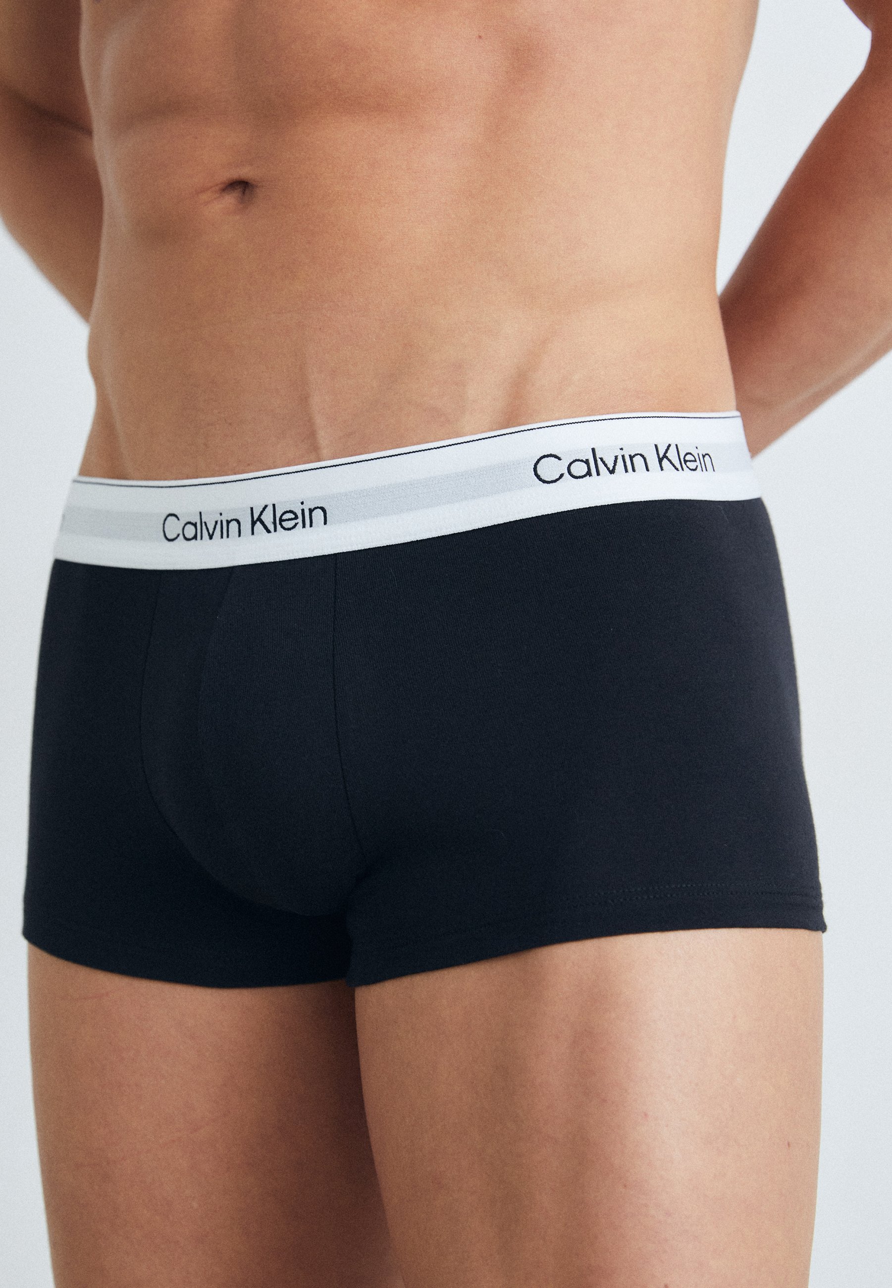 Calvin Klein Underwear LOW RISE TRUNK 3-PACK ICON COTTON STRETCH - Broekjes - zwart