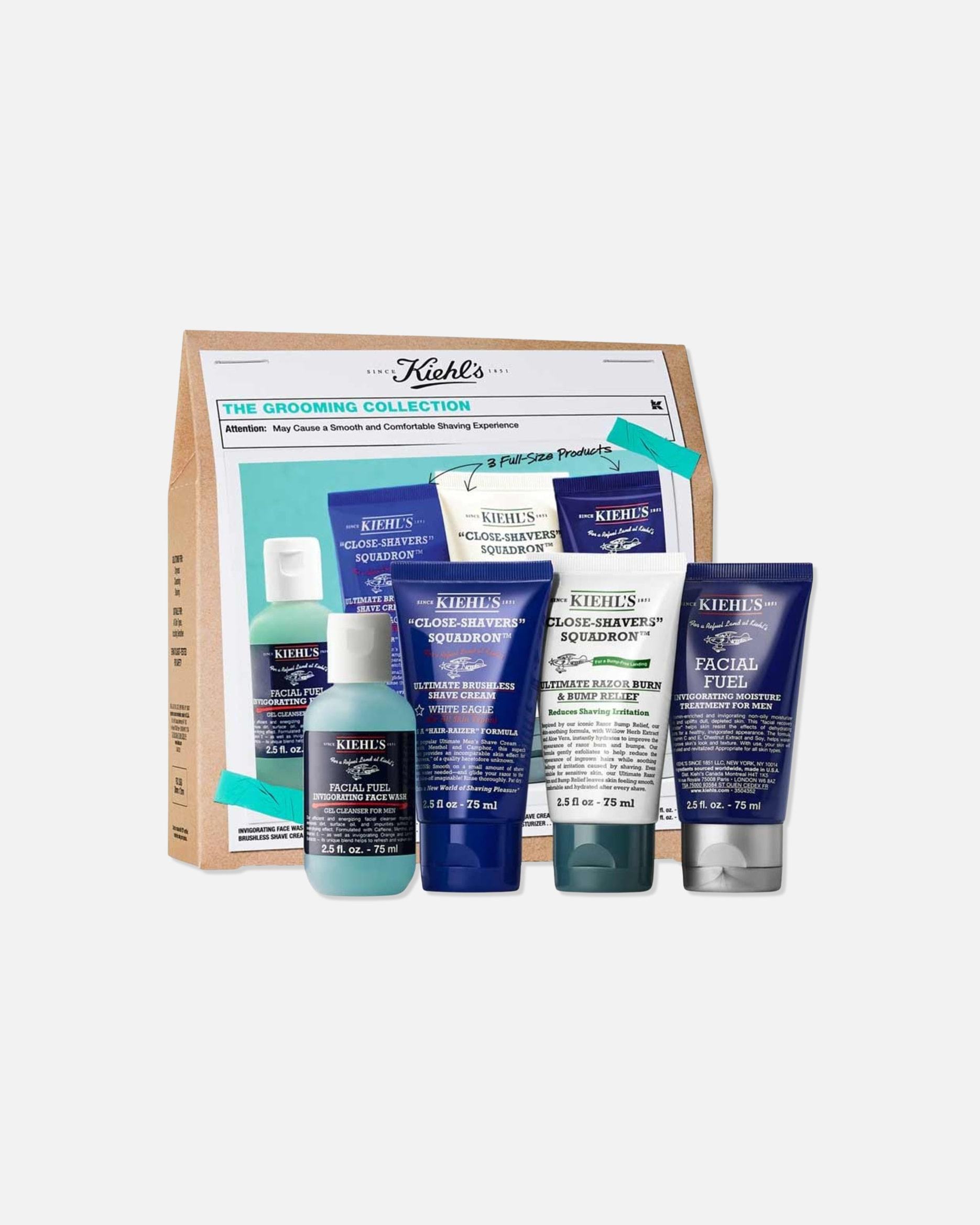 Kiehl's Facial Fuel The Grooming Collection sejas kopšanas komplekts – 1 gab.