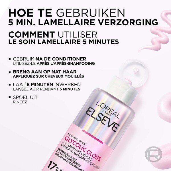 L'Oréal Paris Elseve Glycolic Gloss 5 Minute Lamellar Care<br>200ml