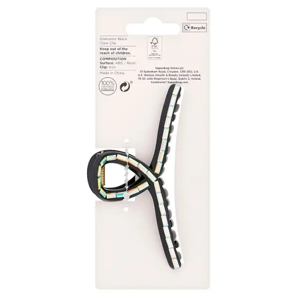 Clip Studio London Diamante Black Claw
