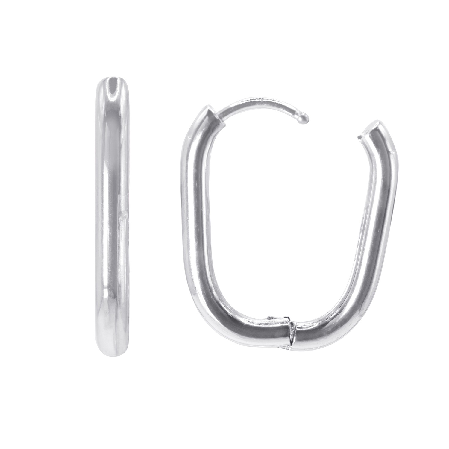 Heideman Boucles d'oreilles Lare couleur argentée polie