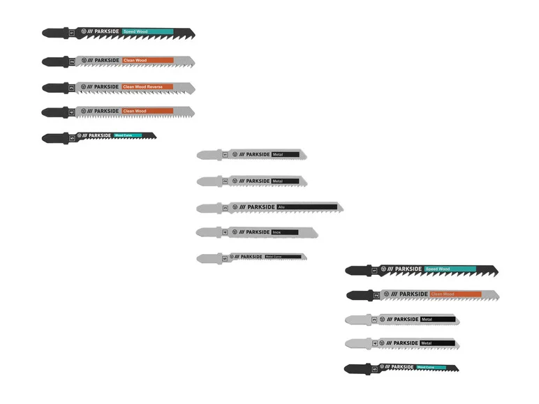 Lame de ferăstrău alternativ PARKSIDE® PSTZ 3 A1, 5 piese