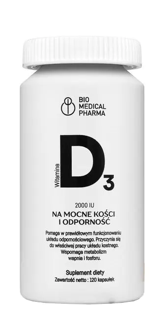Bio Medical Pharma Witamina D3 2000 IU Kapsułki