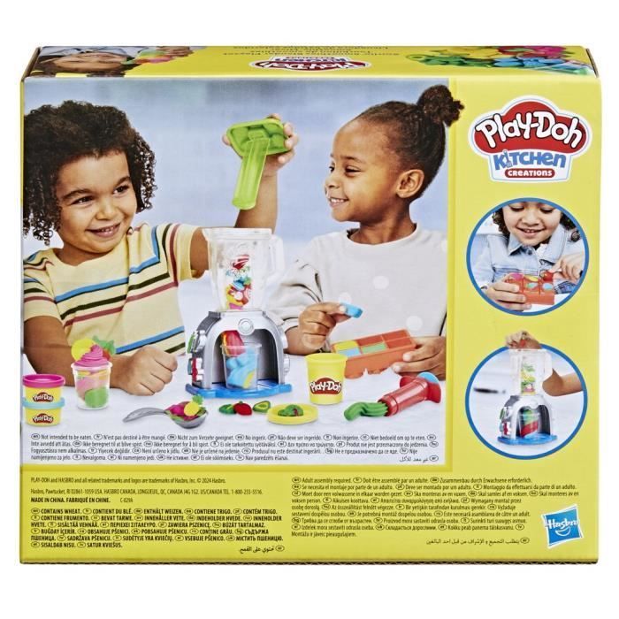 Play-Doh Smoothie Swirl, juguete de cocina de juguete con plastilina, actividades creativas para niños, a partir de 3 años.