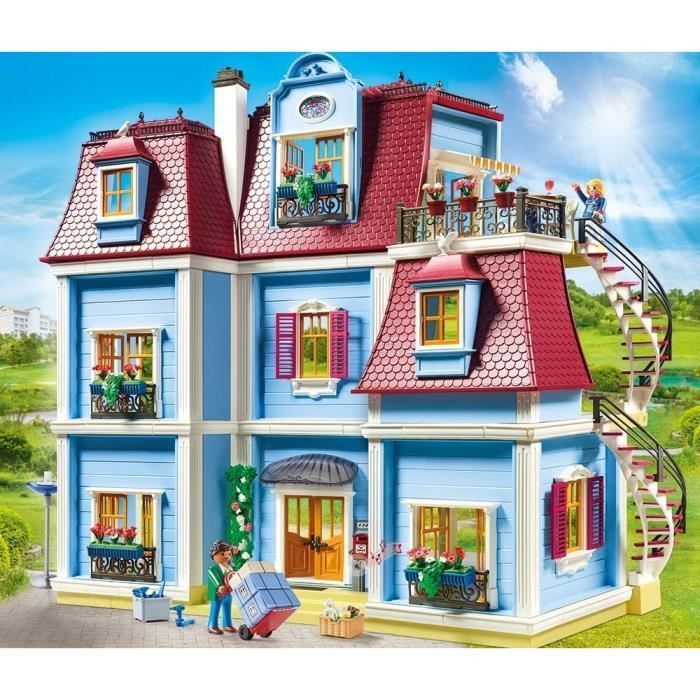 PLAYMOBIL 70205 Groot traditioneel huis, poppenhuis, 592 onderdelen, geschikt voor kinderen vanaf 4 jaar