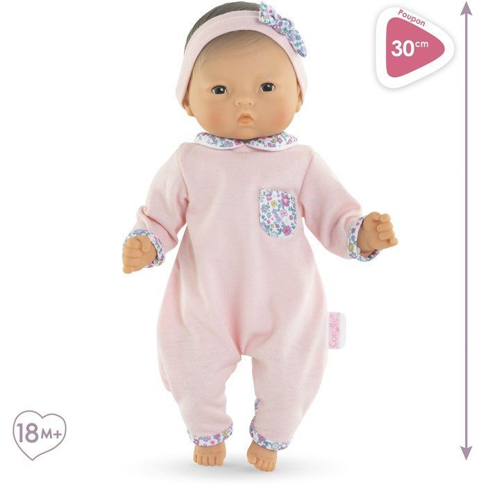 Baby doll - COROLLE - Mila cuddly baby - 30 cm - From 18 months