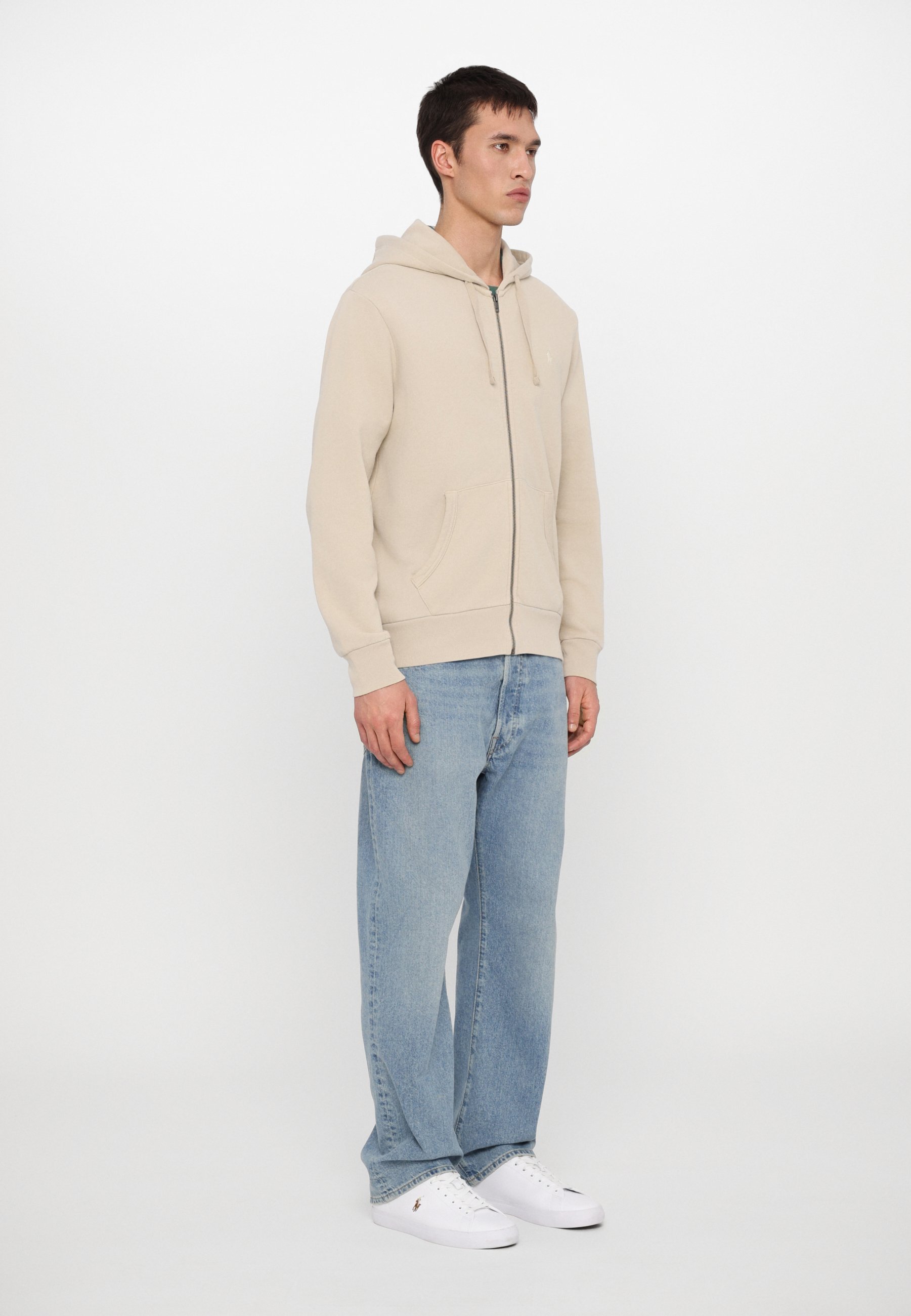 Polo Ralph Lauren LOOPBACK FLEECE FULL-ZIP HOODIE - Lukuga dressipluus - hall