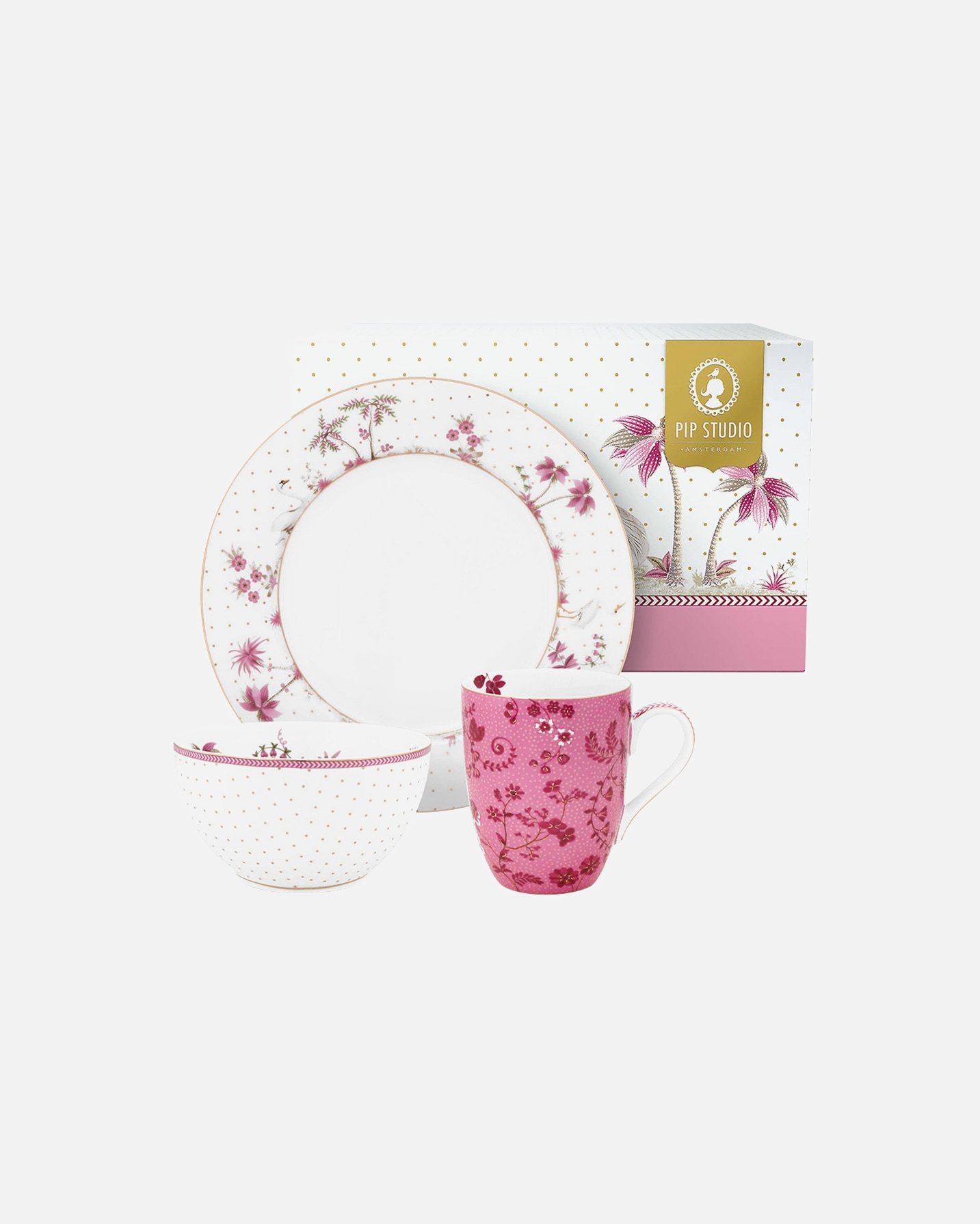PIP Studio Geschirrset, Frühstücksset Jolie, 3-teilig – 1-teilig